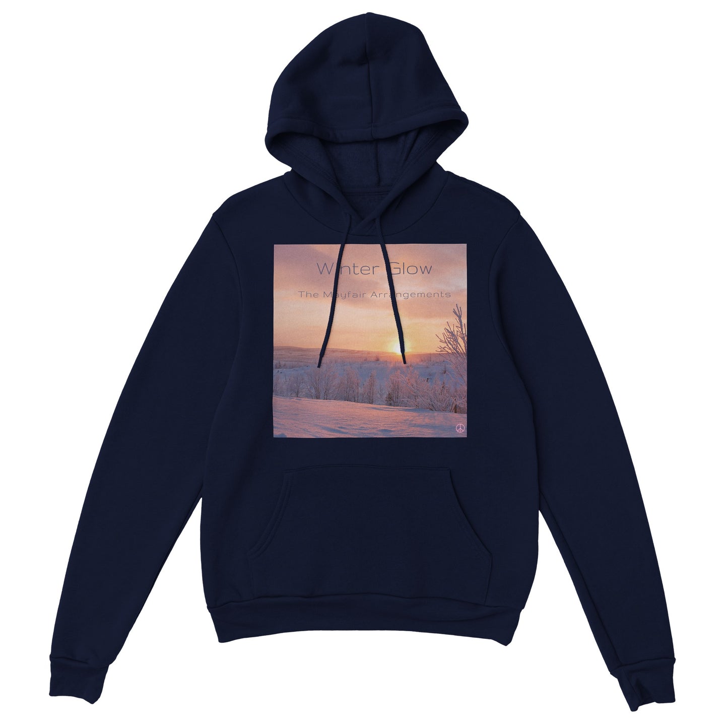 Classic Cozy Unisex Pullover Hoodie featuring The Mayfair Arrangements Winter Glow Cover Art